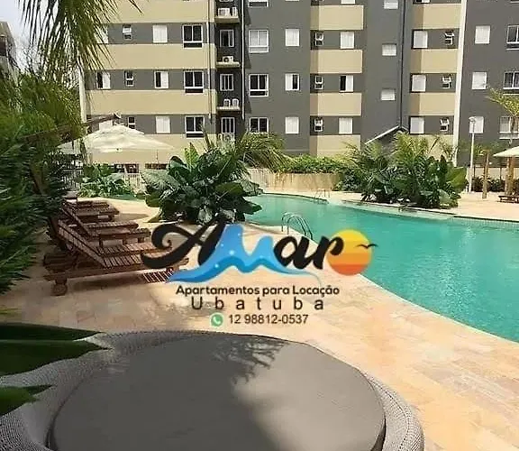 Jardim Das Palmeiras II Home Resort Jp2 Ubatuba - Apartamento Com 2 Dorms, 1 Suite, Condominio Com Piscina Adulto E Infantil, Jacuzzi Aquecida,Sauna, Churrasqueira, Academia, Salao De Jogos E Playground