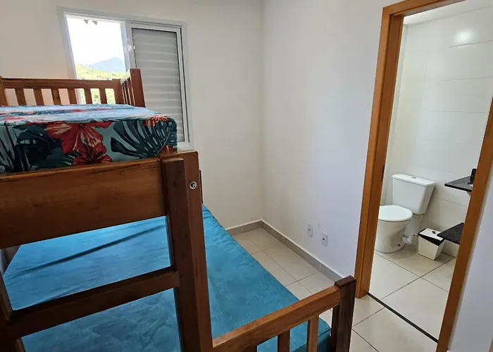 Jardim Das Palmeiras II Home Resort Jp2 Ubatuba - Apartamento Com 2 Dorms, 1 Suite, Condominio Com Piscina Adulto E Infantil, Jacuzzi Aquecida,Sauna, Churrasqueira, Academia, Salao De Jogos E Playground